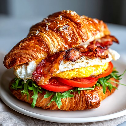 Breakfast Croissant Sandwich