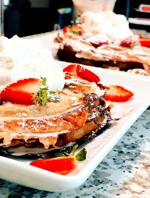 Hennessy Pecan Waffles