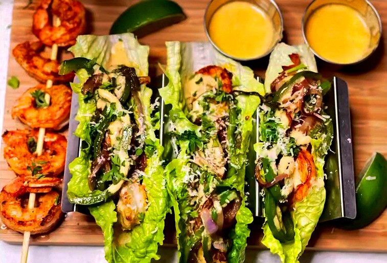 Shrimp Lettuce Tacos