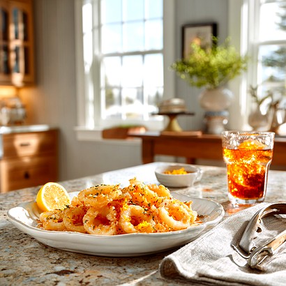 Sweet Tea Calamari w/ Citrus Glaze